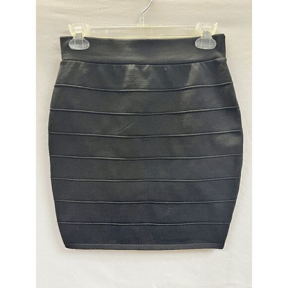 Windsor Womens Pull on Stretchy Mini Casual Skirt Black Size Large - Picture 1 of 8
